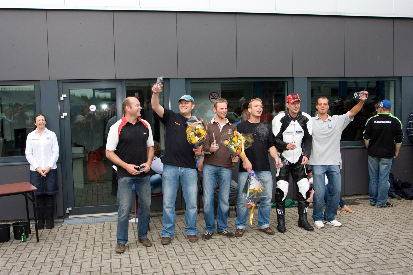 Prijsuitreiking wedstrijddag van de ZAC op 10 juni 2009 circuit Assen