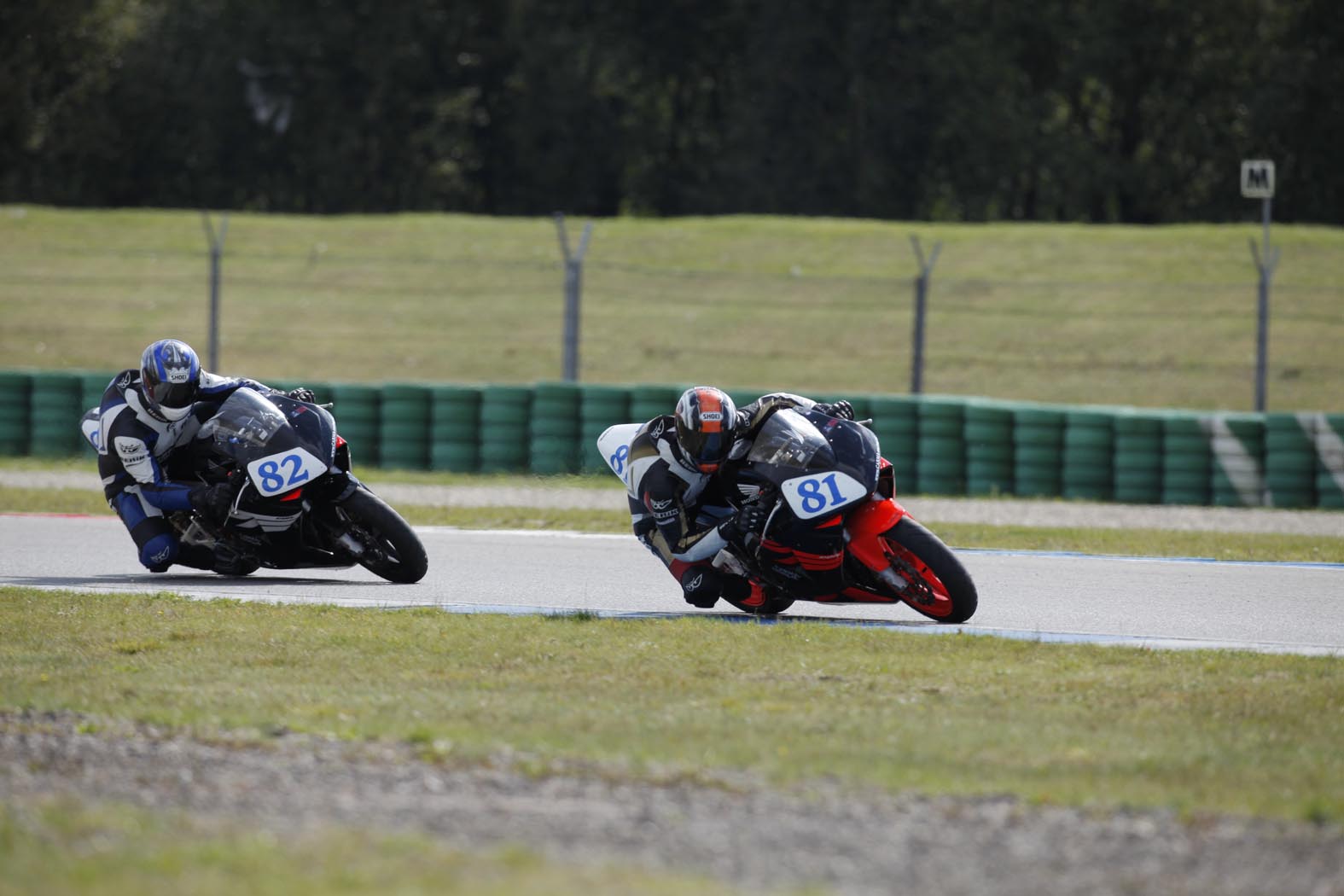 Marcel van Pijkeren en Carlo Harink tijdens wedstrijddag van de ZAC op 4 augustus 2009 circuit Assen