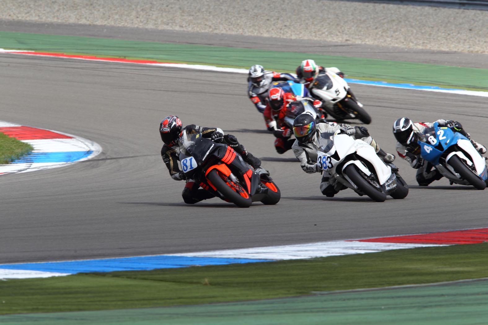 Marcel van Pijkeren, Roy Meerman en Kevin Pruim tijdens wedstrijddag van de ZAC op 9 juni 2011 circuit Assen