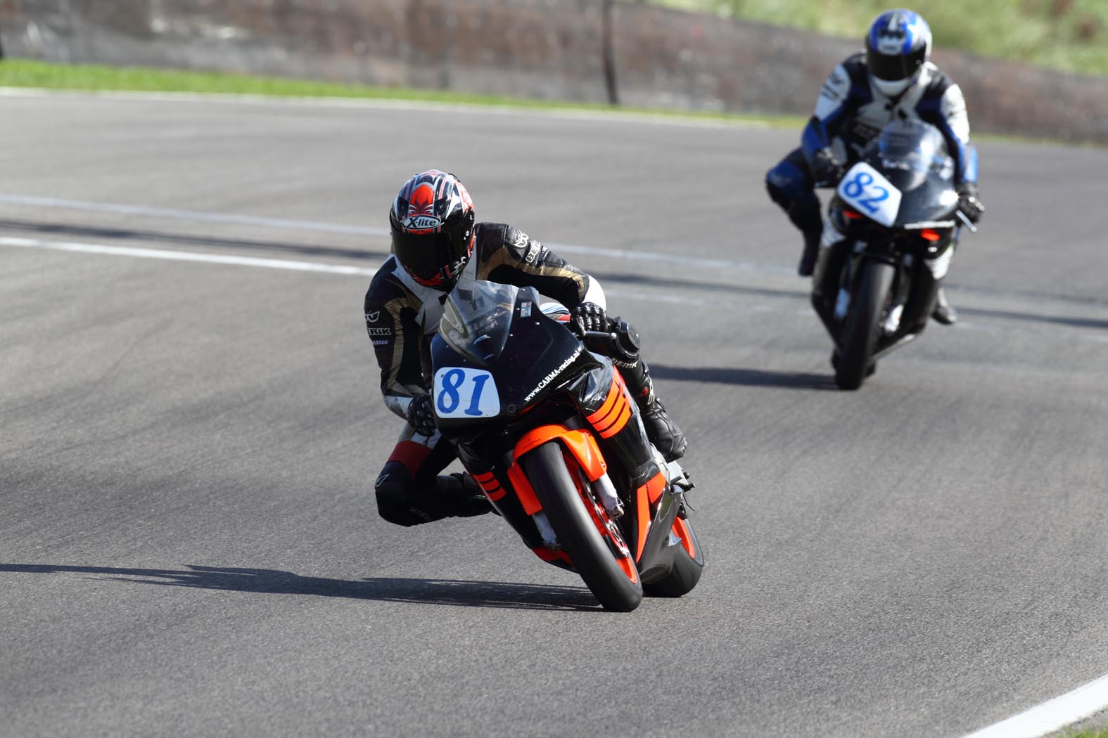 Marcel van Pijkeren en Carlo Harink tijdens wedstrijddag van de ZAC op 6 juli 2011 circuit Zandvoort