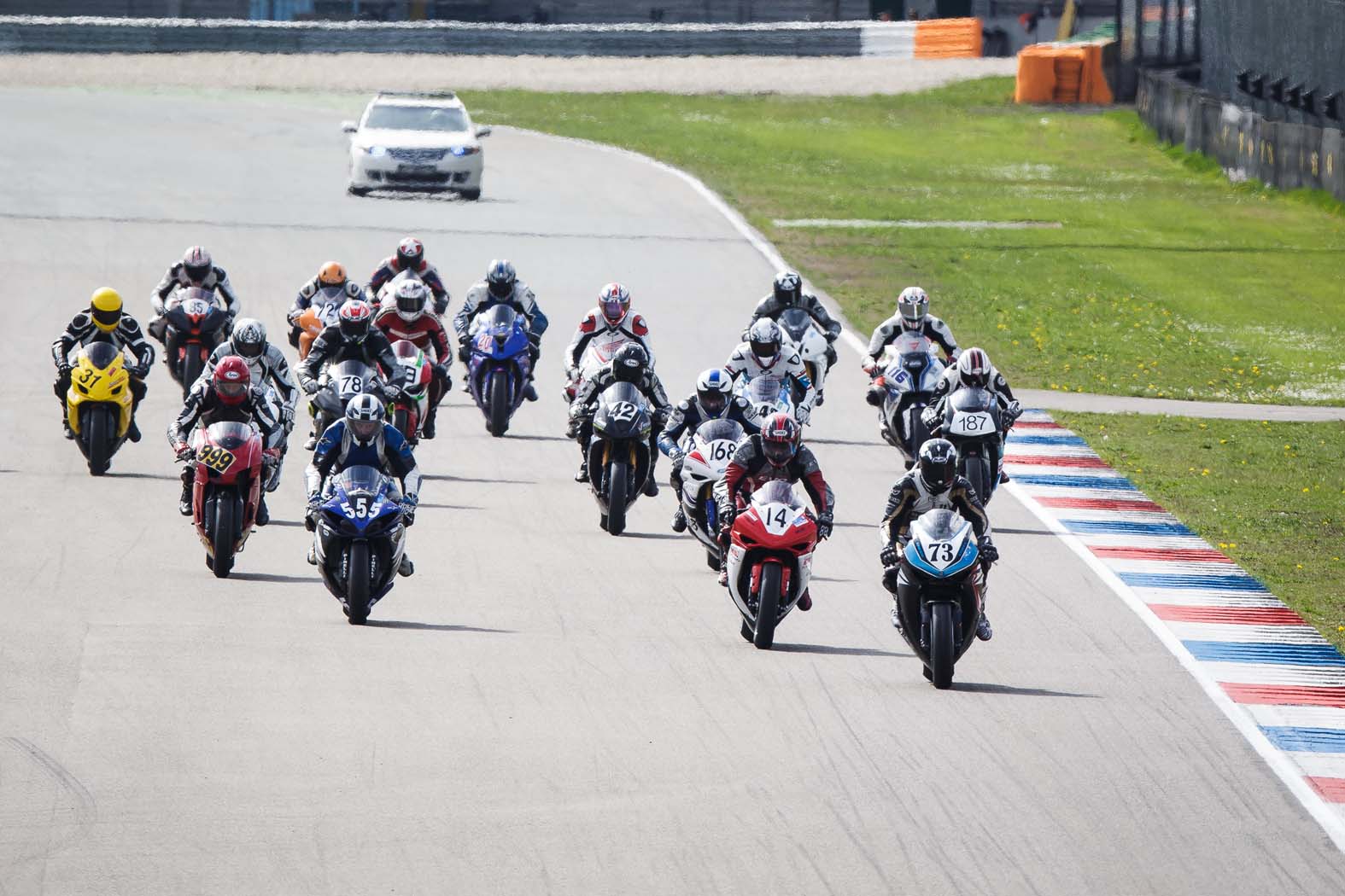 Marcel van Pijkeren tijdens wedstrijddag van de ZAC op 7 april 2014 circuit Assen