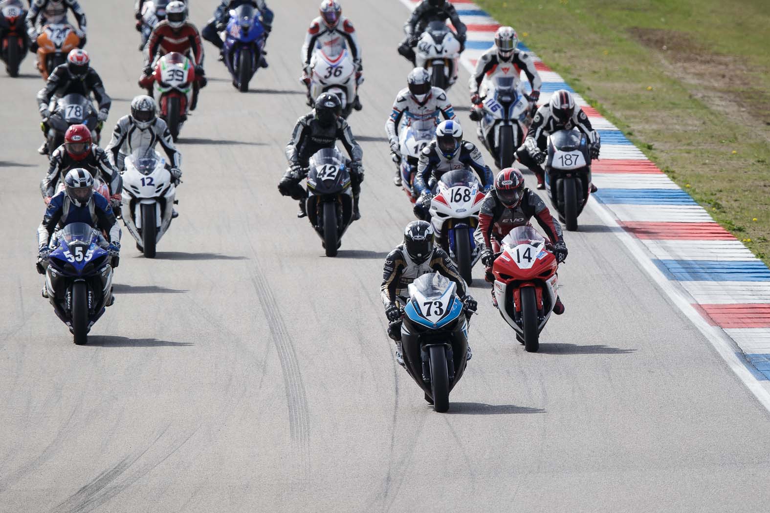 Marcel van Pijkeren tijdens wedstrijddag van de ZAC op 7 april 2014 circuit Assen