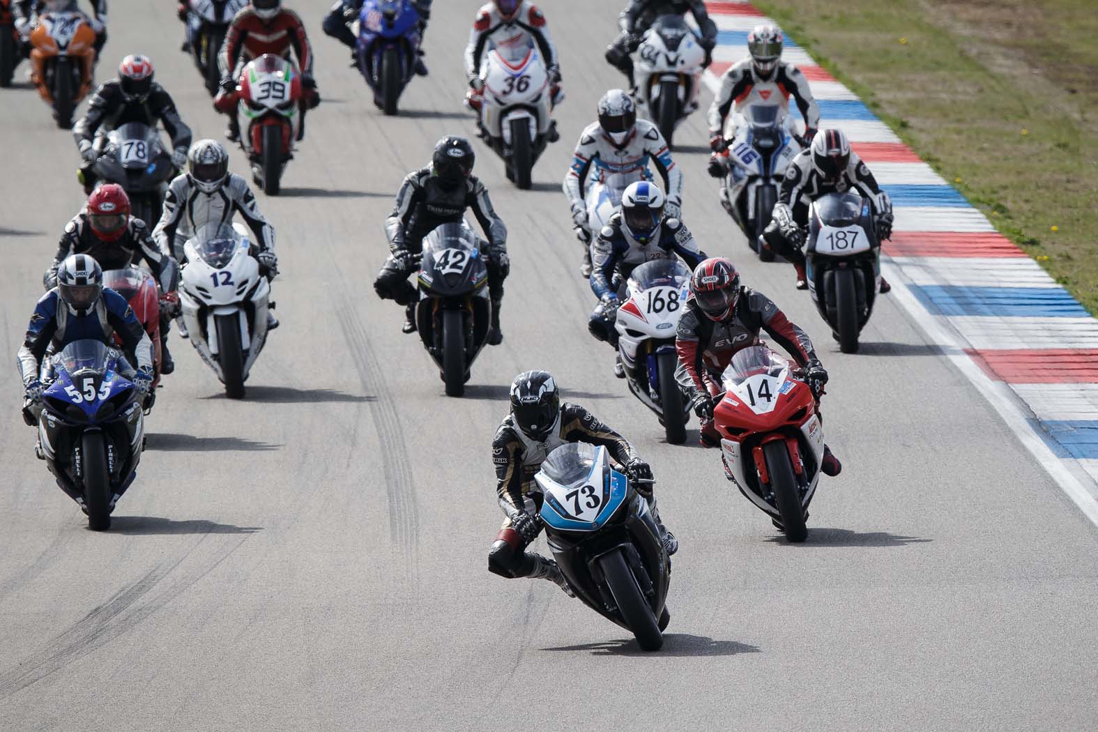 Marcel van Pijkeren tijdens wedstrijddag van de ZAC op 7 april 2014 circuit Assen