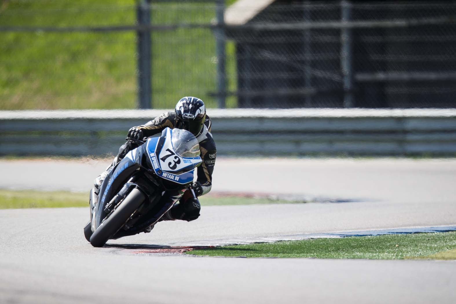 Marcel van Pijkeren tijdens wedstrijddag van de ZAC op 31 mei 2014 circuit Assen