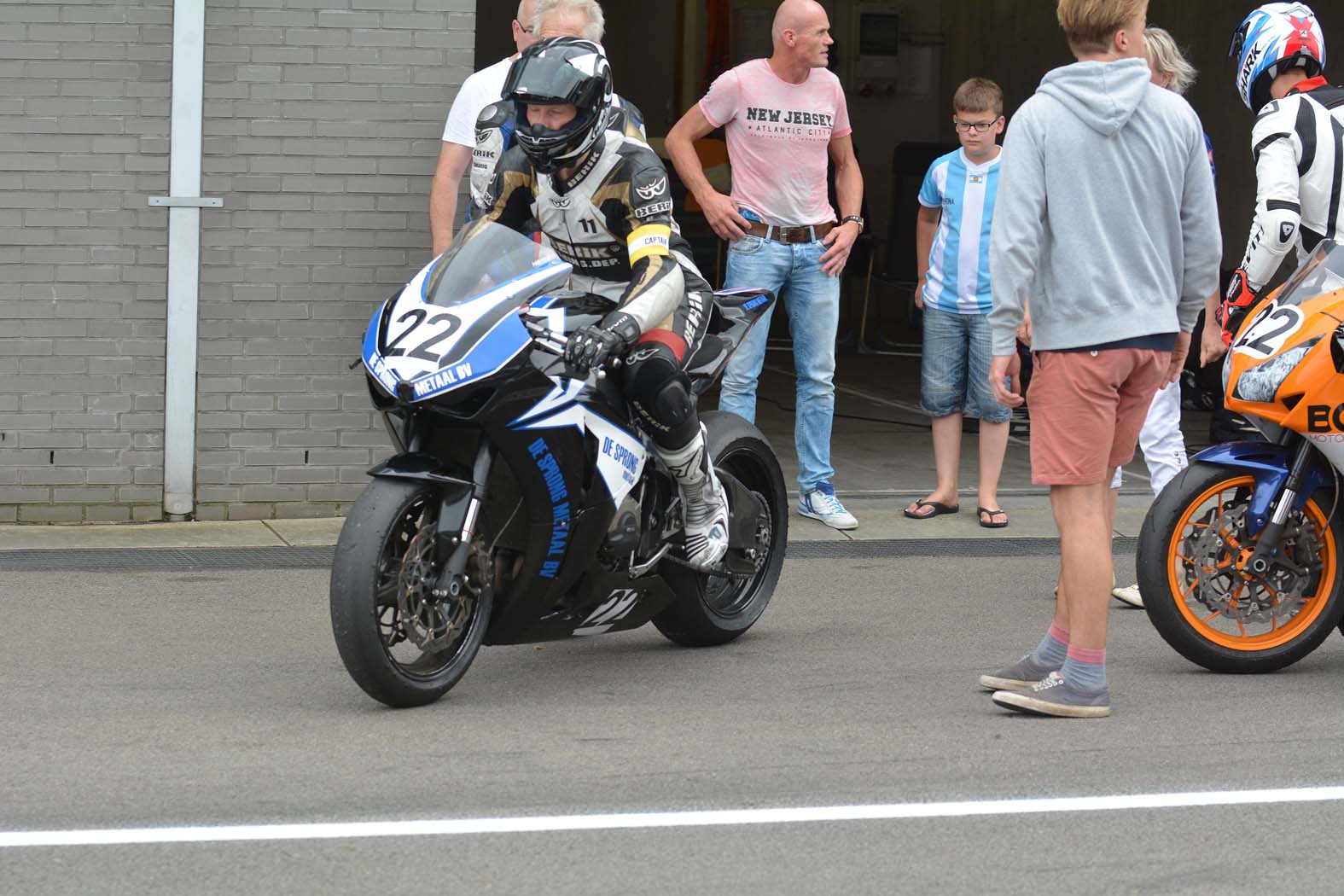 Marcel van Pijkeren tijdens wedstrijddag van de CRT Endurance op 5 juli 2014 circuit Assen